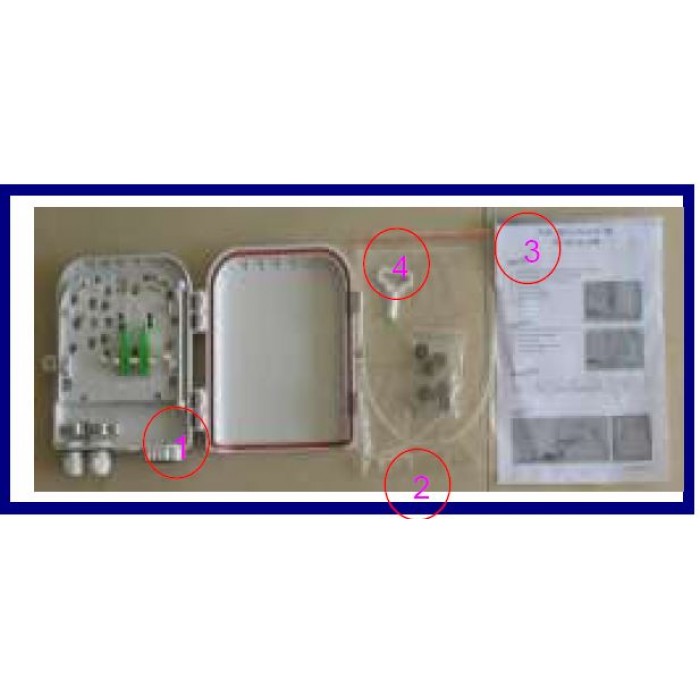 Wodaplug outdoor 8 port splitter FTTH PON BOX WDP0208B for mini PLC splitters – Bild 6
