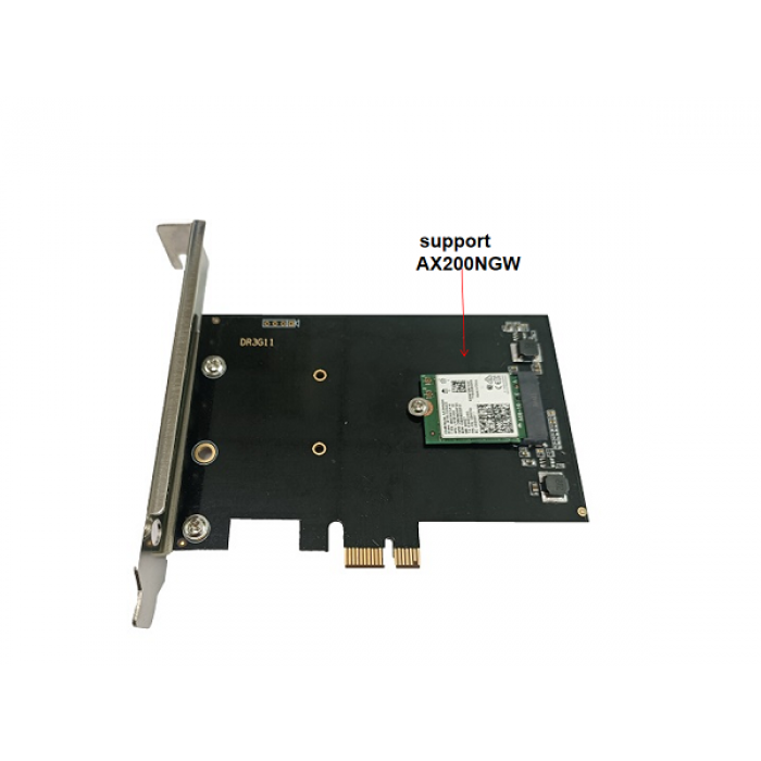 Wallys DR3G11 Linux PC PCIe adapter for M.2 WiFi modules, 1x M.2 slot to PC PCIe adapter – Bild 3