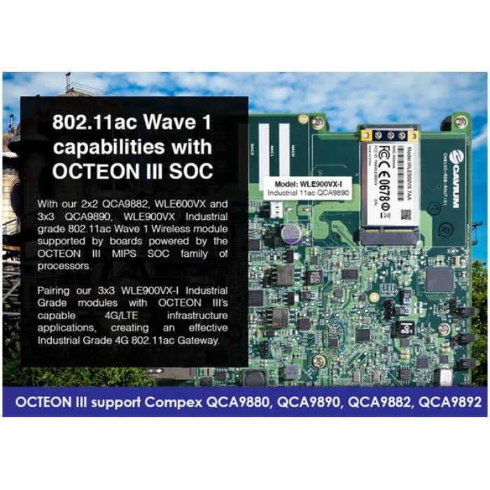 QCA9880 WDS WLE900VX - 7A miniPCIe module, Qualcomm, 802.11ac, 2,4/5GHz, 3x3 MIMO, reference XB140 design, Compex - Image 4
