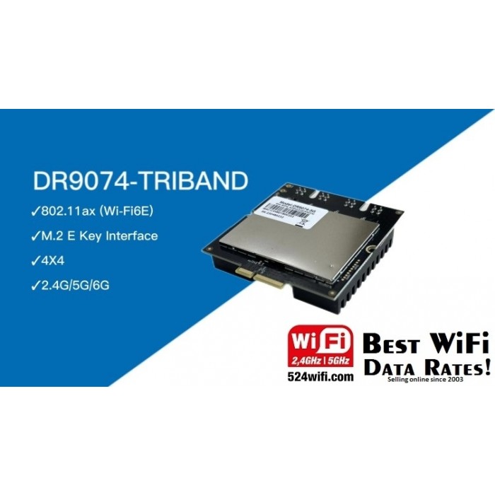 QCN 9024 524 WiFi 6E DRiver 9074 -Triband band Qualcomm QCN9024 2,4 / 5 / 6 GHz 11AX 4X4 MU-MIMO WIFI radio MODULE, ProPlus serie - Image 2