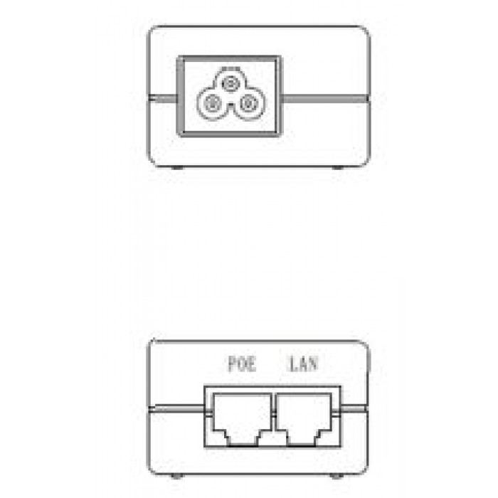 Gigabit 802.3 af / at POE Injector, Active, 56V/60W, POE-G-AT60-EU, Compex - Obrázek 2