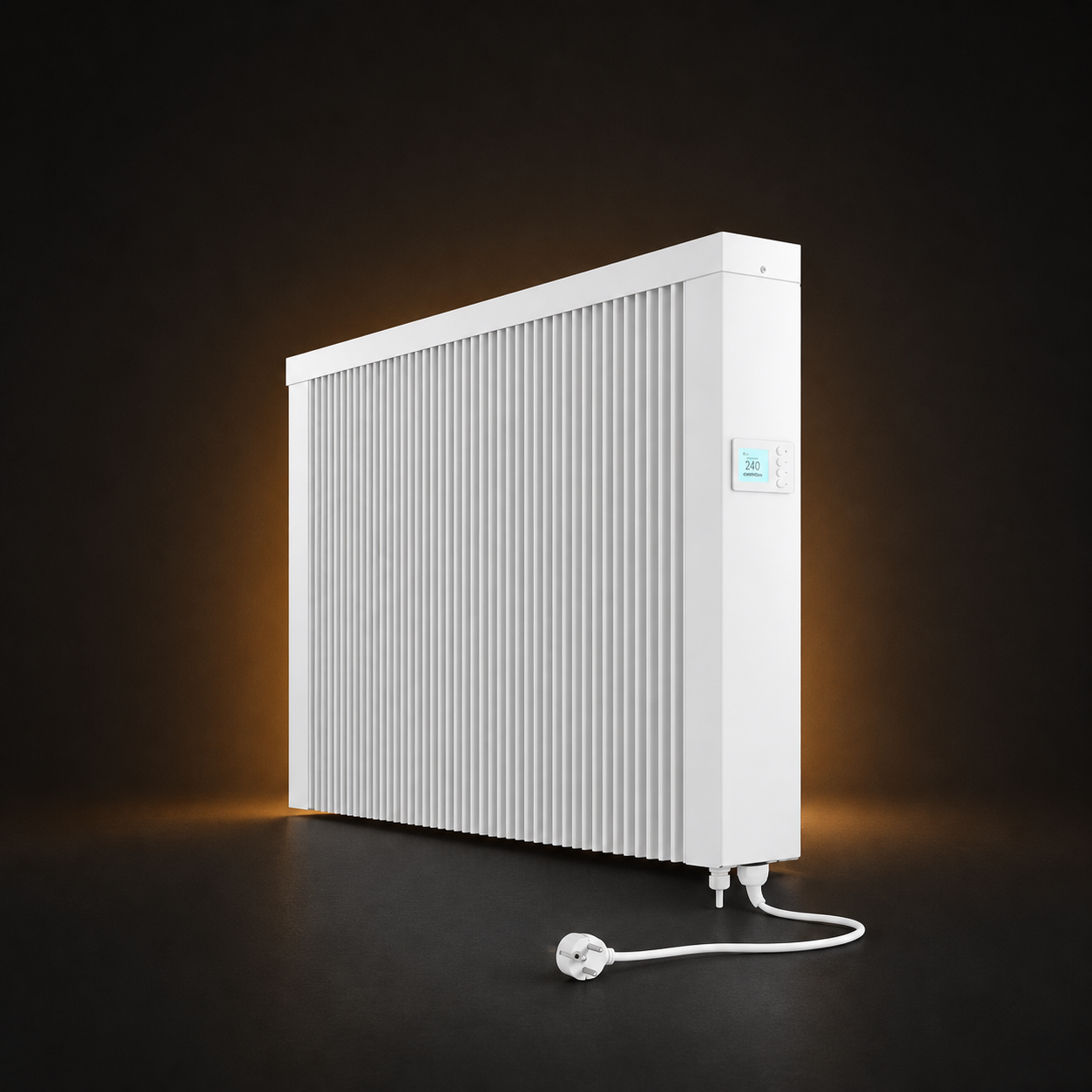 Bílý elektrický akumulační radiátor TECHNOTHERM Dynamo 1500 S