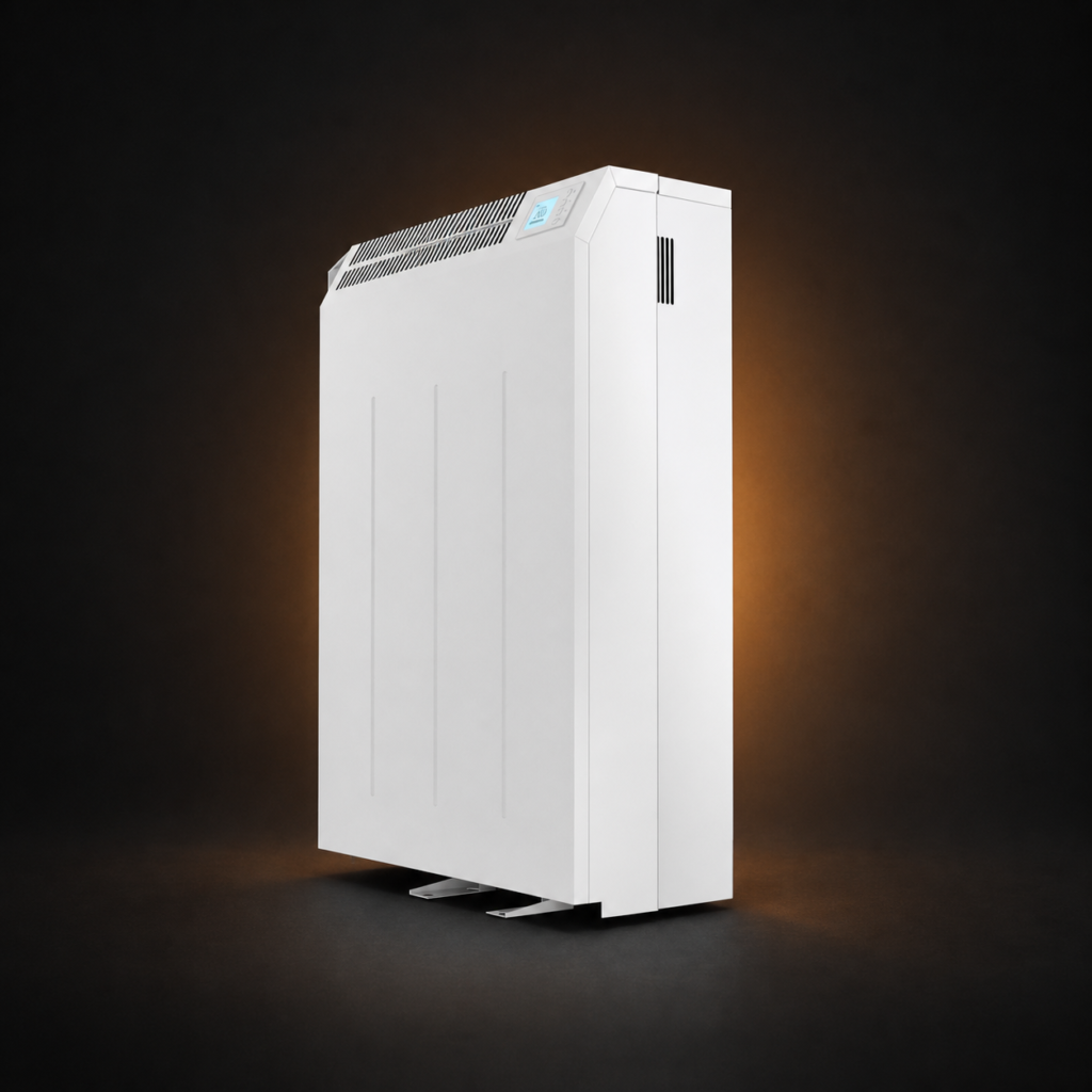 Bílá elektrická akumulační kamna TECHNOTHERM TTB-E Duo