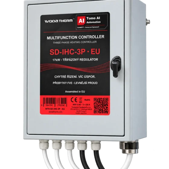 WodaTherm™ SD-IHC-3P 17kW — produktová vizualizace zavřené skříně